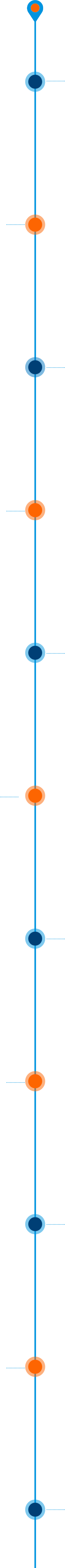 Timeline guide line